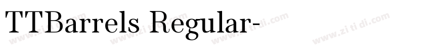 TTBarrels Regular字体转换
